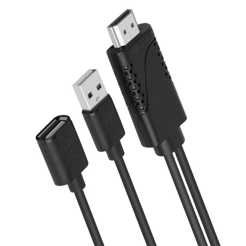 HDMI kábel adaptér pre mobilný telefón na veľký displej – model 7562S, HDMI kábel, HDMI rozhranie, dĺžka 1 m, meď