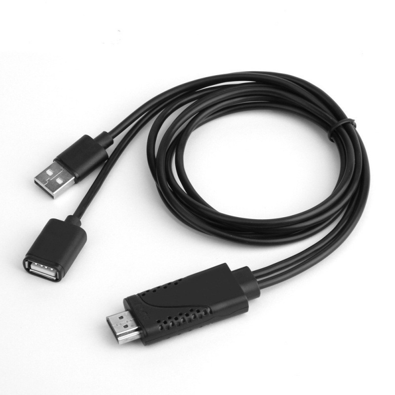 HDMI kábel adaptér pre mobilný telefón na veľký displej – model 7562S, HDMI kábel, HDMI rozhranie, dĺžka 1 m, meď