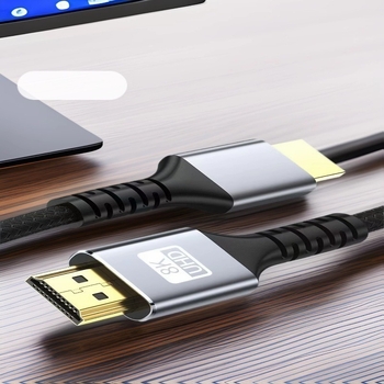 Cablu HDTV 2.1, conductor CCS cu placare aurie, adaptor cablu, pentru calculator, televizor, monitor și proiector