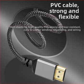 HDMI dvojitý samec kábel 2.0, šitý hliníkový plášť, bezoxidová meď, video kábel pre PC/projektor