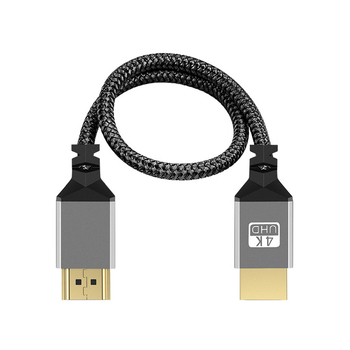 HDMI dvojitý samec kábel 2.0, šitý hliníkový plášť, bezoxidová meď, video kábel pre PC/projektor
