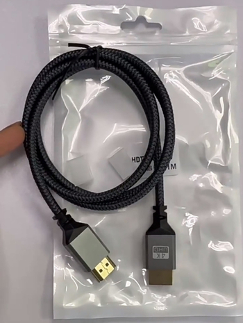 HDMI dvojitý samec kábel 2.0, šitý hliníkový plášť, bezoxidová meď, video kábel pre PC/projektor