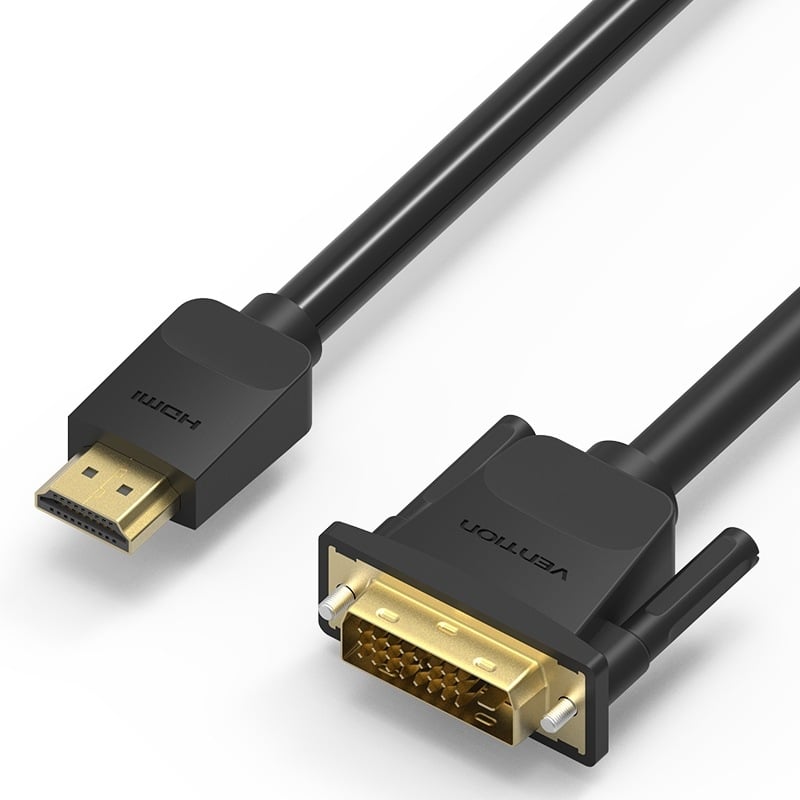Weixun HDMI na DVI kabel, 3 m, HDMI A–DVI, čisti bakar, pozlaćeni premaz