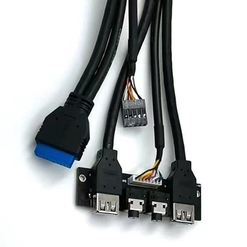 USB 3.0 преден панел кабел за настолен компютър, ROYOO RY2901, USB кабел, безоксиден мед, дължина 500 мм