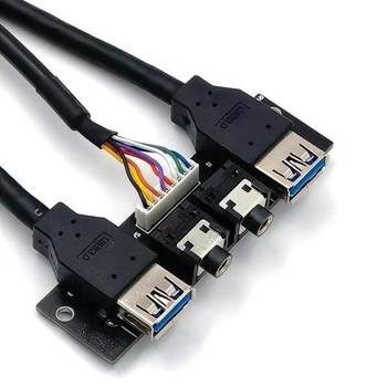 USB 3.0 преден панел кабел за настолен компютър, ROYOO RY2901, USB кабел, безоксиден мед, дължина 500 мм