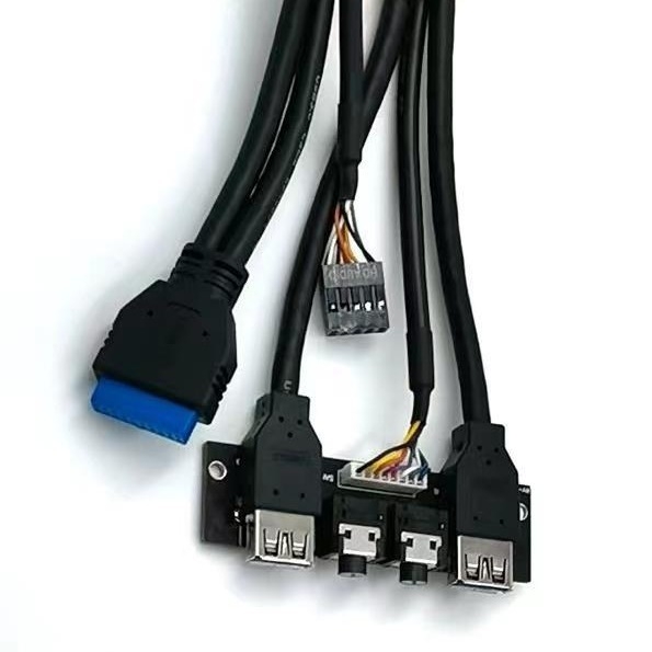 USB 3.0 преден панел кабел за настолен компютър, ROYOO RY2901, USB кабел, безоксиден мед, дължина 500 мм