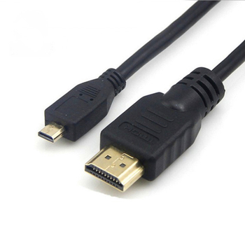 Micro HDMI na HDMI kabel, kabel visoke razlučivosti za tablete i kamere, kompatibilan s monitorima i projektorima, duljina 0,3 m