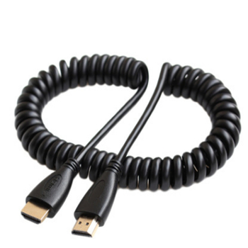 HDMI izvučni opružni kabel – muški-muški, za monitor, računalo, TV i projektor
