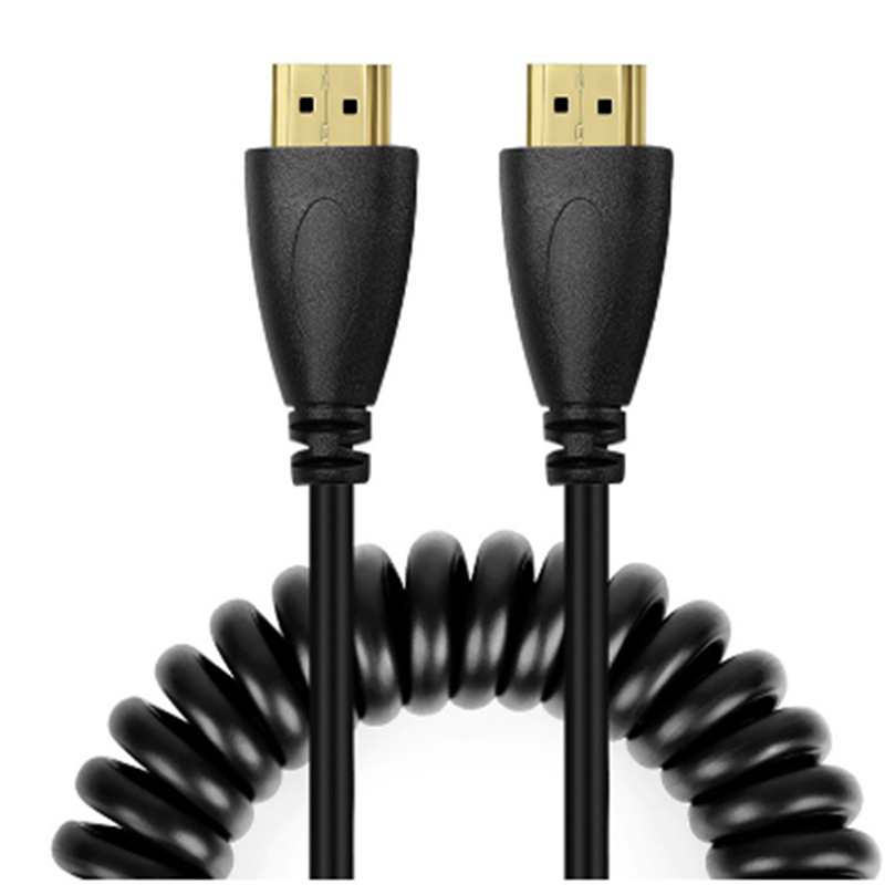 HDMI izvučni opružni kabel – muški-muški, za monitor, računalo, TV i projektor