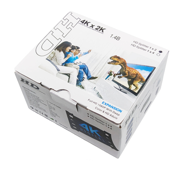 HDMI sadalītājs 1×4, mini, 4K HDMI sadalītājs, pārraides attālums 16 m, joslas platums 340 MHz, barošana 5 V, modelis SS62