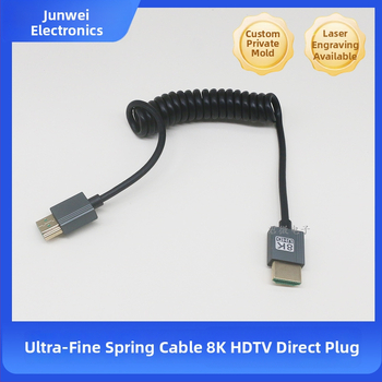 HDMI kábel 8K@60Hz, ohybný uhlový dizajn, bezkyslíkový meďový vodič