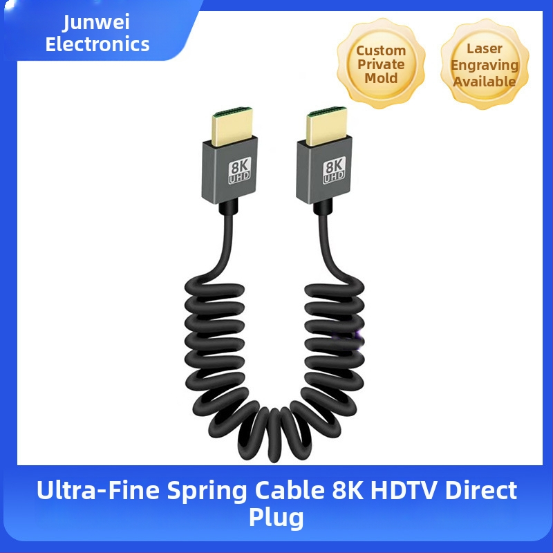 HDMI kábel 8K@60Hz, ohybný uhlový dizajn, bezkyslíkový meďový vodič