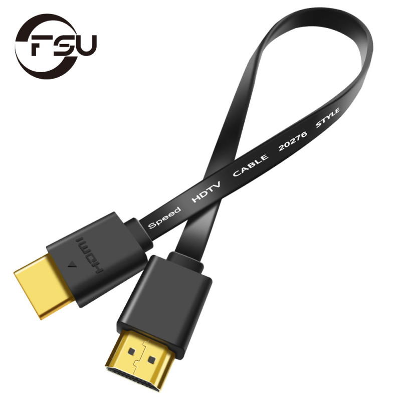 HDMI2.0 plosnati HDMI kabel za TV, PC i PS3/PS4 — bakar bez kisika, zlatni premaz, model HDMI2.0