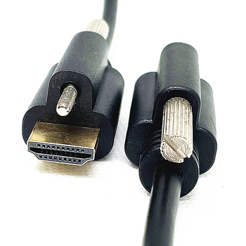 HDMI kabel M3 s fiksnim vijcima, dužine 1,5 m, HDMI 2.0, 4K60Hz, 19+1 pinova