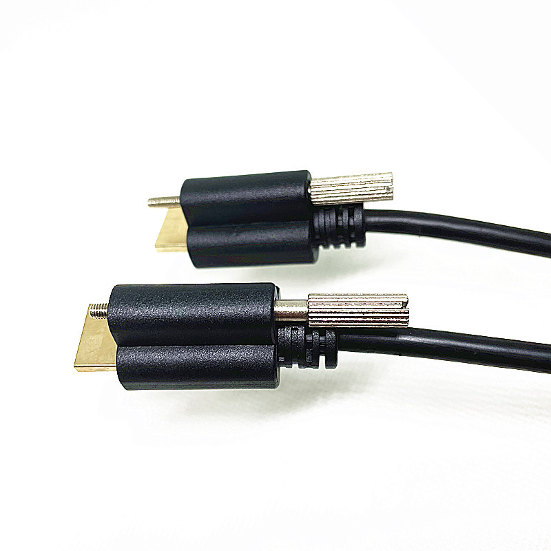 HDMI kabel M3 s fiksnim vijcima, dužine 1,5 m, HDMI 2.0, 4K60Hz, 19+1 pinova