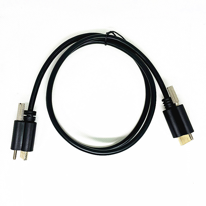 HDMI kabel M3 s fiksnim vijcima, dužine 1,5 m, HDMI 2.0, 4K60Hz, 19+1 pinova