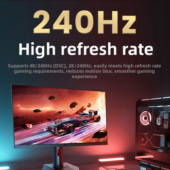 DisplayPort kábel, DP línia, zlaté konektory, bezkyslíková meď, model YL-D202