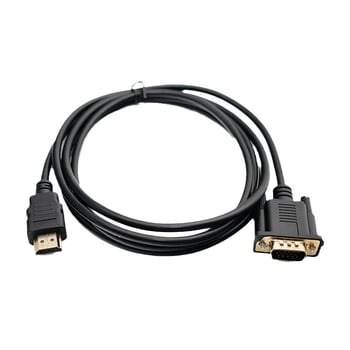Cablu HDMI către VGA cu cip, 1,8 m, pentru monitor și proiector, fără sunet, fără alimentare
