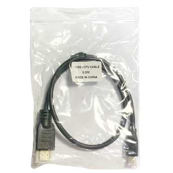 Καλώδιο Micro HDMI σε HDMI, χάλκινο επενδυμένο ατσάλι, HDMI διεπαφή, για PC