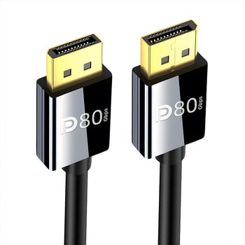 Cablu DisplayPort 2.1, 80Gbps, conectori M-M, lungime 1.5 m, cupru placat cu aur