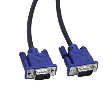 VGA kábel 1,5 m, muž-muž konektor, pre PC, monitor a projektor, meďou potiahnutý oceľový vodič