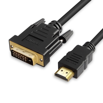 HDMI na DVI dvostrani kabel – Philips SWV7436, sučelje DVI-HDMI A, bakar bez kisika, pozlaćen, duljina 2 m
