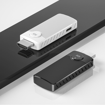 CHD10 HDMI bežični transmiter-prijemnik, domet 50 m, sučelja HDMI i USB-C, kabel duljine 1 m, ABS kućište