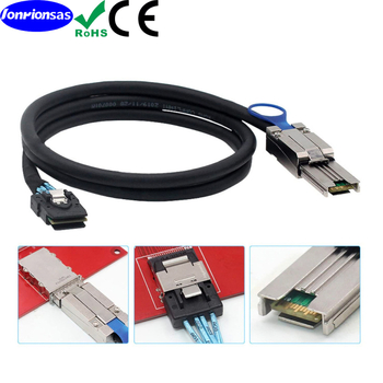 HD Mini SAS kabel SFF8087 na SFF8088, 6Gbps, 180° konektor, za serversku povezanost