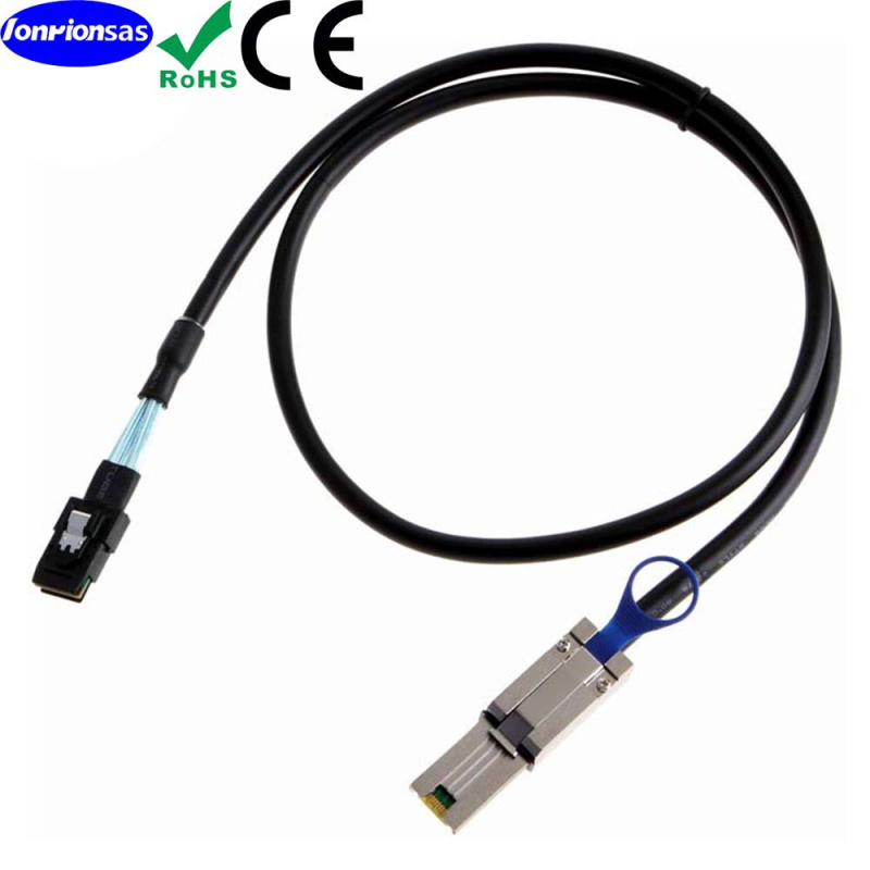 HD Mini SAS kabel SFF8087 na SFF8088, 6Gbps, 180° konektor, za serversku povezanost