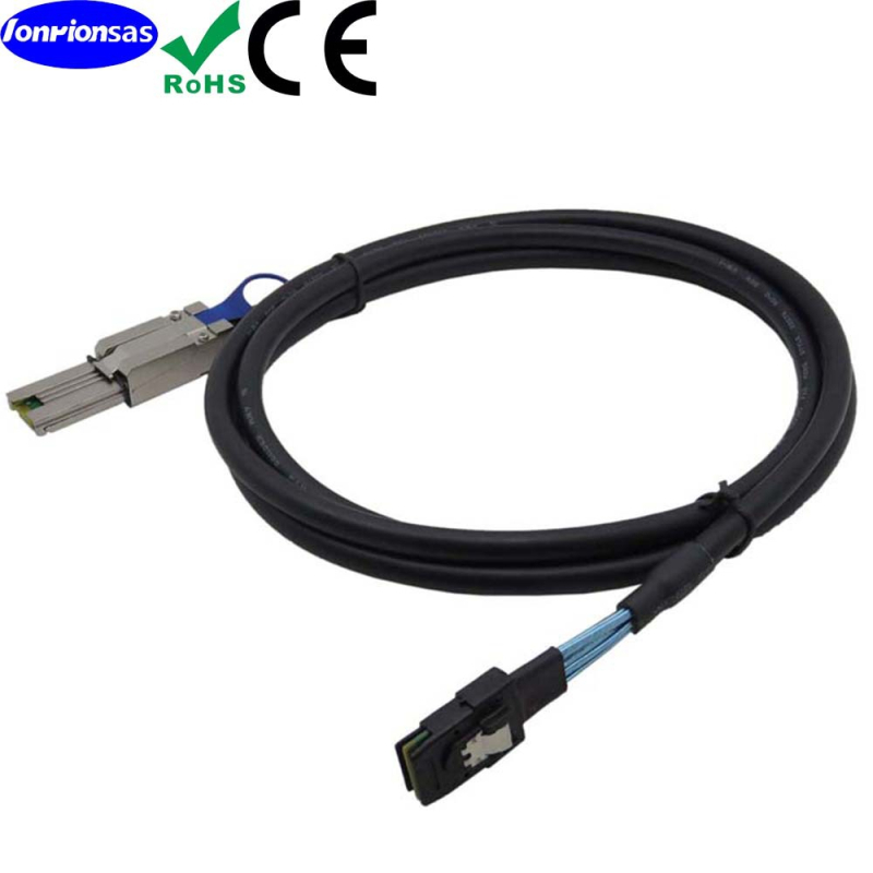 HD Mini SAS kabel SFF8087 na SFF8088, 6Gbps, 180° konektor, za serversku povezanost