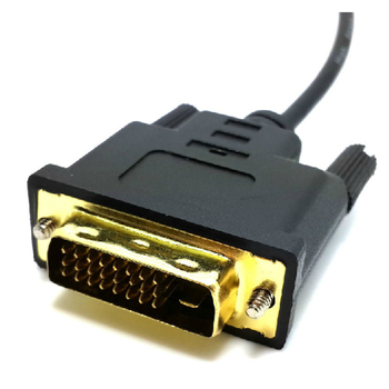 Micro HDMI na DVI 24+1 kábel pre mobilné zariadenia k DVI monitoru, meď, dĺžka 1 m