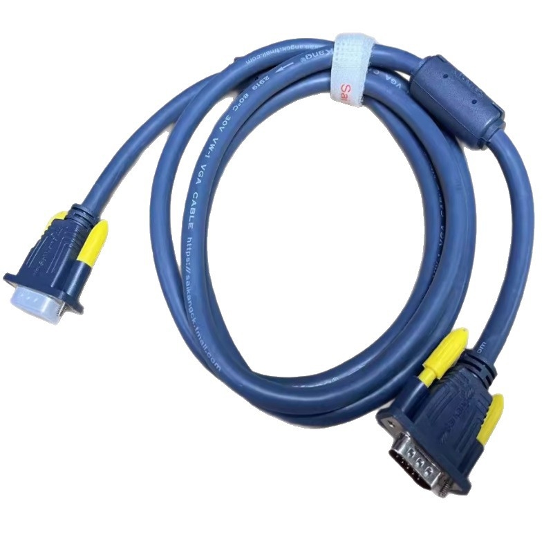 VGA kábel 3+6 HD, samec-samec, 15-pin, meďový vodič (pre počítač, projektor, monitor, TV)