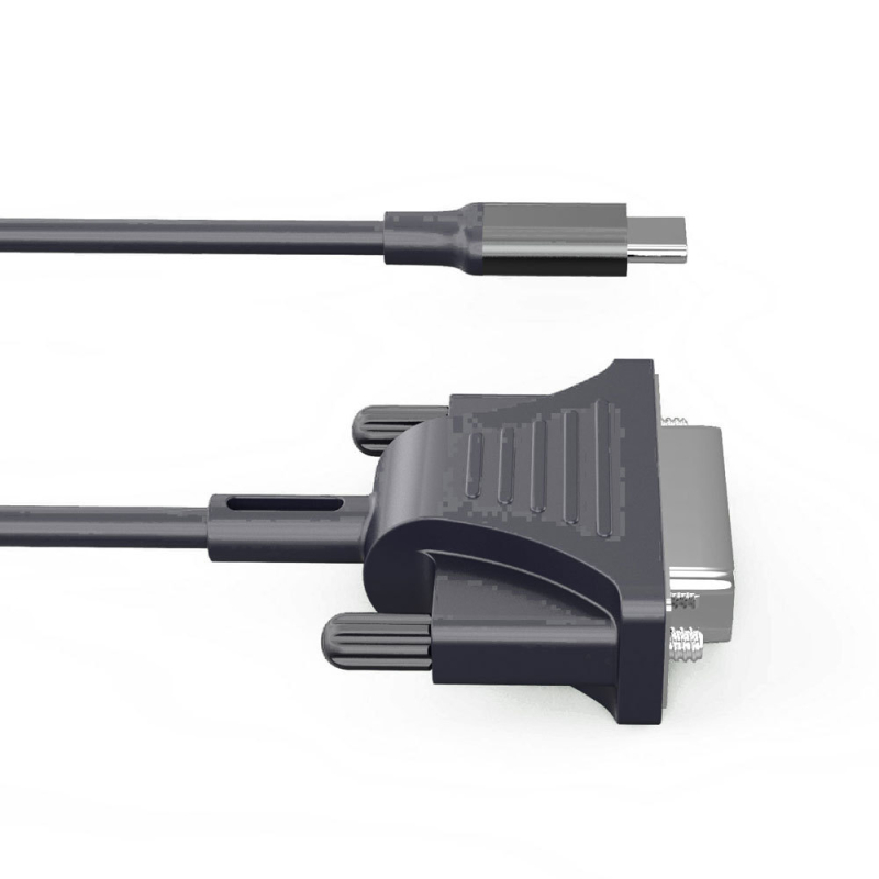 Type-C na DVI adapter – prijenos videa, 1,8 m bakreni kabel, za monitor/HDTV/projekciju