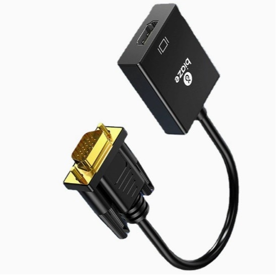 Biaze Zh32 VGA na HDMI prevodník s audiom – VGA na HDMI adaptér kábel, VGA rozhranie, meďový vodič, PVC vonkajšie puzdro