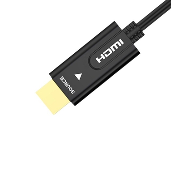 Optikai HDMI-kábel 4K, 30 m hosszú, aranyozott csatlakozók, HDMI 2.0, projektorokhoz és televíziókhoz