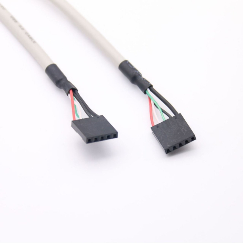 USB 2.0 stražnji panel s dvostrukim USB priključcima za kućište računala, duljina 0,3 m, bakreni vodič, injekcijsko oblikovanje