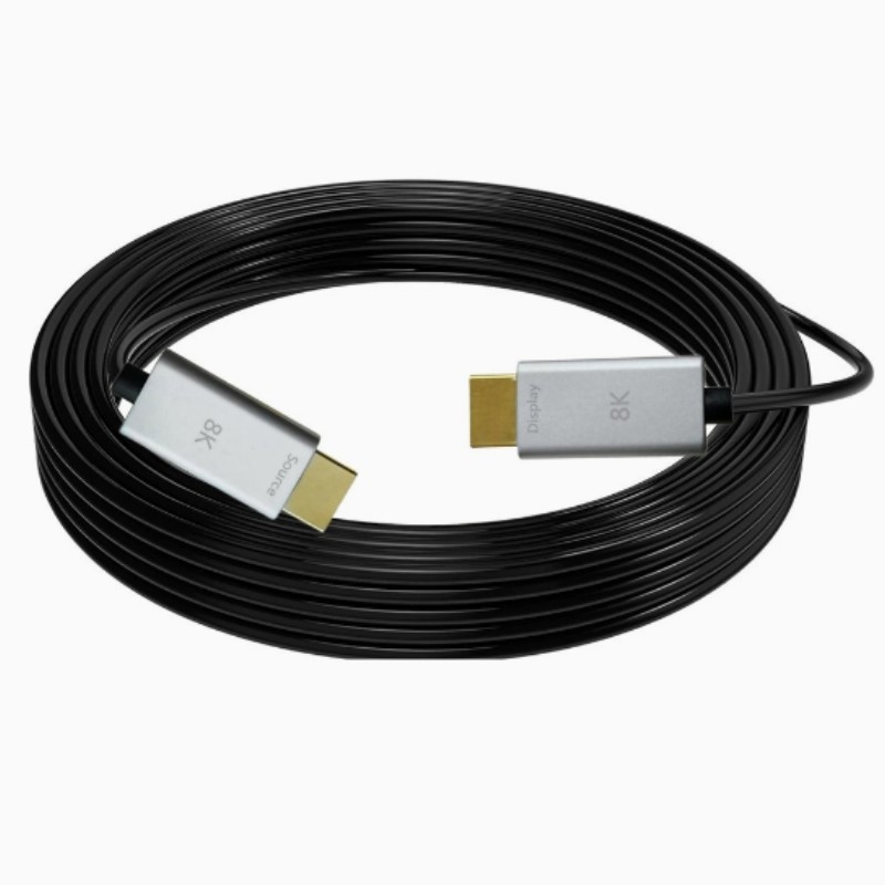 Cablu HDMI 2.1 din fibră optică, 8K60Hz – conectori placati cu aur