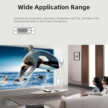 HDMI na DVI adaptér kábel — meď, zlaté plátovanie, pre PC, TV, set-top boxy, smerovače