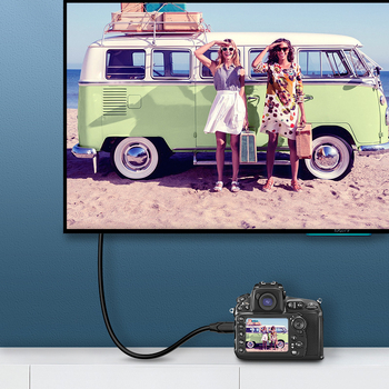 Cablu HDMI la micro HDMI pentru Raspberry Pi, placat cu aur, suport 4K, cupru fără oxigen, model AD015