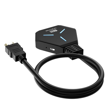 HDMI 1 ieeja, 2 izejas splitteris, 4K60Hz, Plug‑and‑Play, Modeļa HS-002