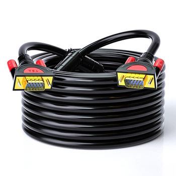 VGA kábel 3+9 HD, VGA línia pre televízor/monitor/projektor, meďou pokovené oceľové jadro, inžinierska kvalita