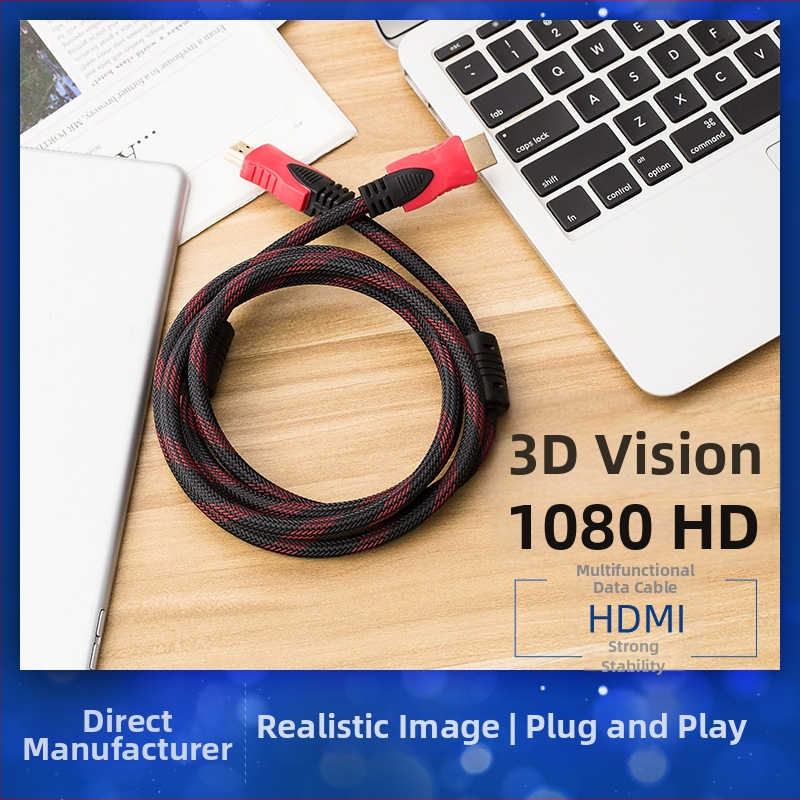 HDMI kabel duljine 1,5 m – pozlaćeni priključci, jezgro od bakreno obloženog čelika, za PC, TV, monitor i set-top box