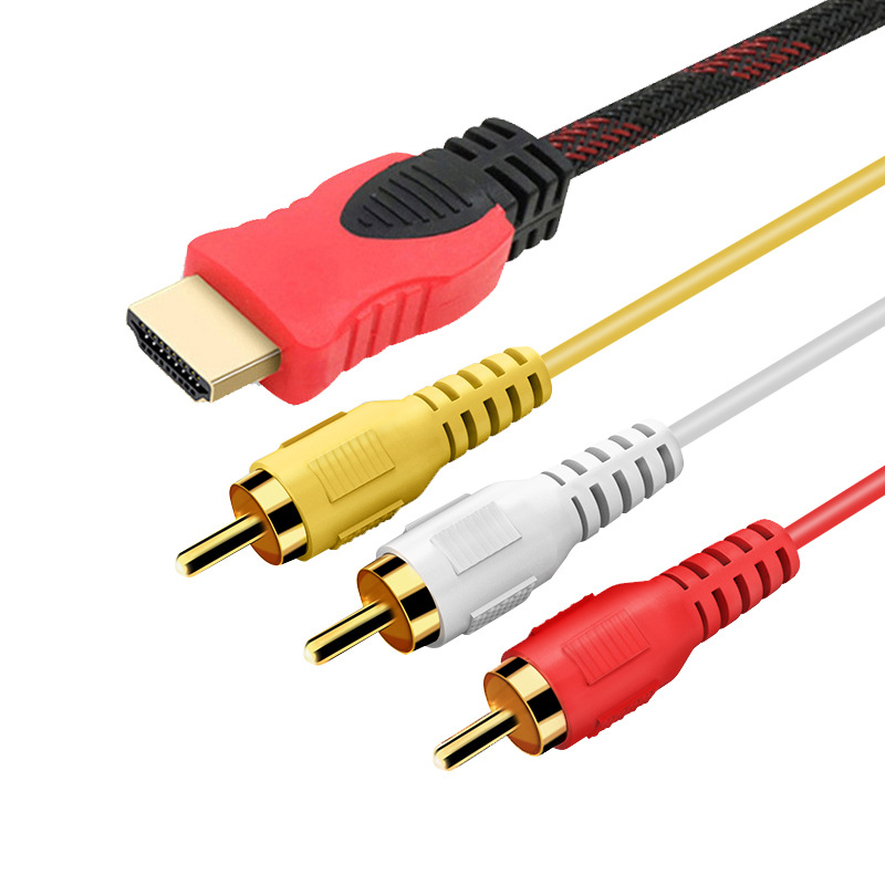 HDMI na 3RCA kabel, 1,5 m – trobojni komponentni AV kabel