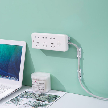 Fali kábelrögzítő klipsz – szög nélkül, önadhéziós, műanyag, modern dizájn