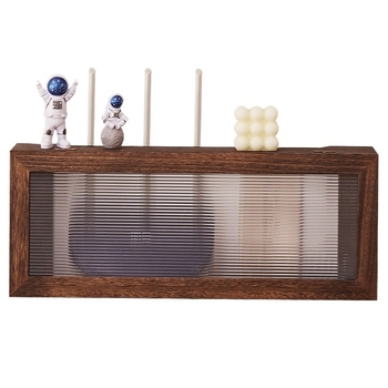 Cutie de organizare a cablurilor cu montare pe perete și poliță de depozitare pentru router WiFi și decodor