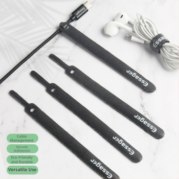 Essager Traka za upravljanje kabelima, najlon, ljepilo tip navijanja, jednostavan stil, za slušalice, kabeli za podatke i napajanje