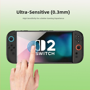 Switch 2 temperované sklo ochranný film pre obrazovku — HD verzia s ochranou proti modrému svetlu, hrúbka 0.33 mm, priepustnosť 99.99%