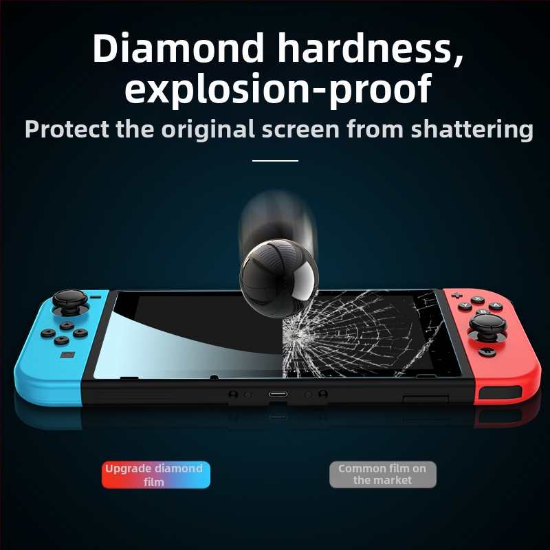 Temperuotas stiklo ekrano apsaugos dangtis Nintendo Switch 2 ir Switch Lite, pilnas ekrano dengimas su dideliu arkiniu kraštu, 9H kietumas, 0,33 mm storis
