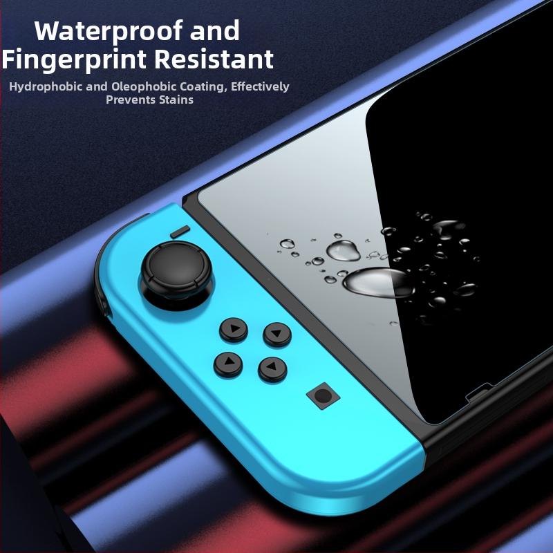 Temperuotas stiklo ekrano apsaugos dangtis Nintendo Switch 2 ir Switch Lite, pilnas ekrano dengimas su dideliu arkiniu kraštu, 9H kietumas, 0,33 mm storis