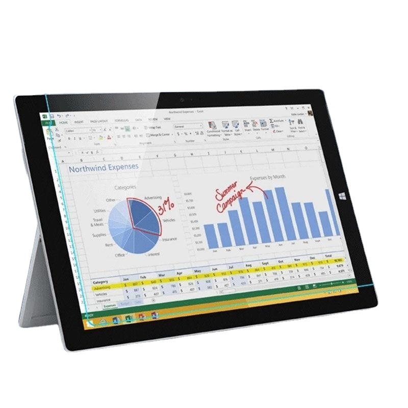 Microsoft Surface Go 2 Protecție ecran din sticlă călită – claritate HD, rezistent la zgârieturi, anti-reflexie